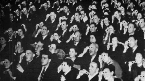 3d movie audience  span