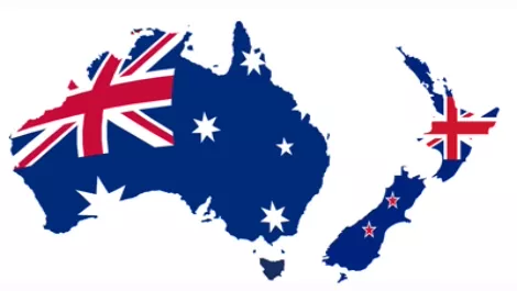 Nz australia flags
