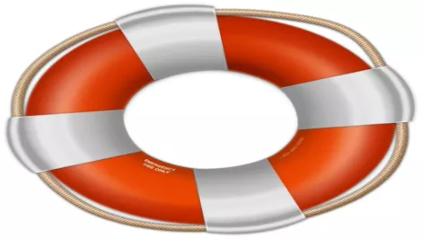 Red life saver