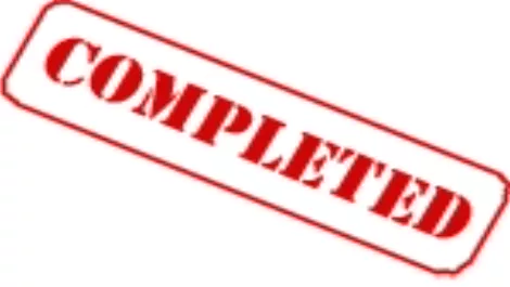Completed stamp