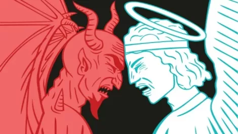 Angel and devil