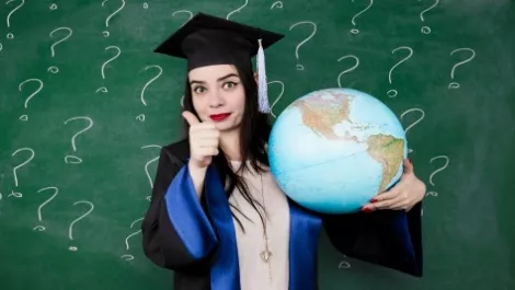 Study abroad concept