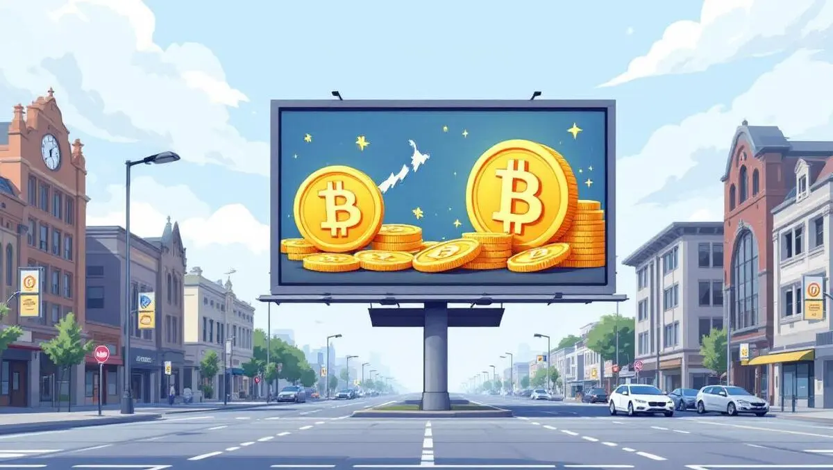 Billboard christchurch bitcoin coins new zealand architecture digital currency