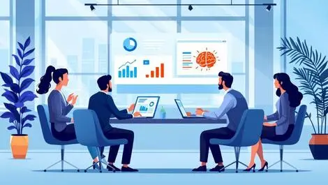 Business meeting modern new zealand office teamwork planning technology ai