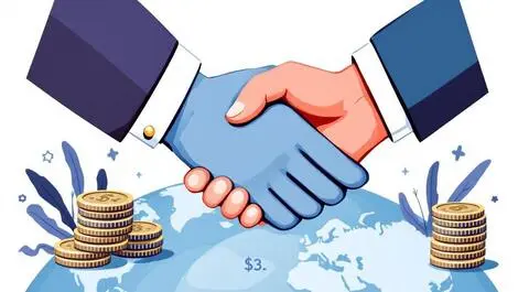 Handshake globe new zealand switzerland financial partnership asset management