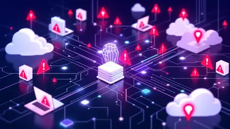 Cyber risk software supply chains ai platforms interconnected servers laptops