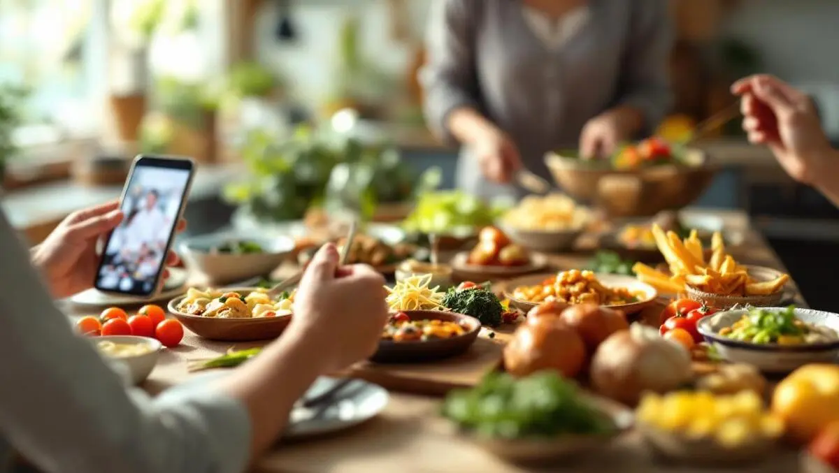 Summertime nz christmas family kitchen modern trad meal
