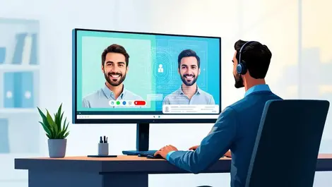 Realtime deepfake detection split screen video call biometrics