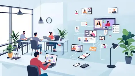 Modern office home workspace unified communications collaboration